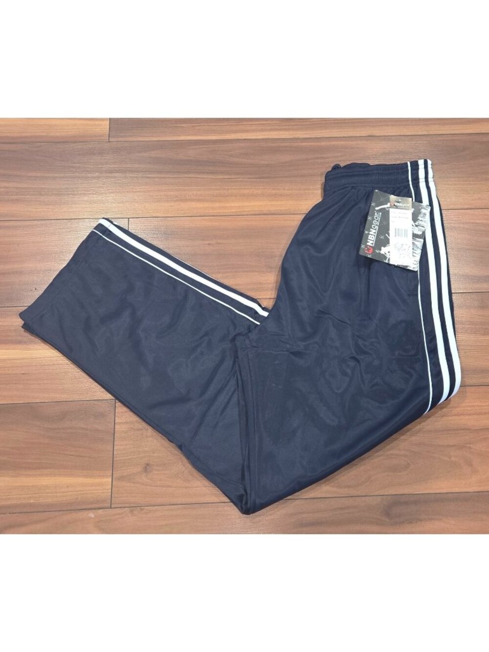 NBN Gear Twinlight/ B White  Active Drawstring Sweatpants Men Size Large NEW